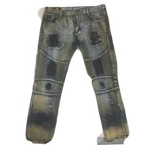 Amongst Others Men’s Jeans 42x32 Distressed Ripped Acid Wash American Legacy